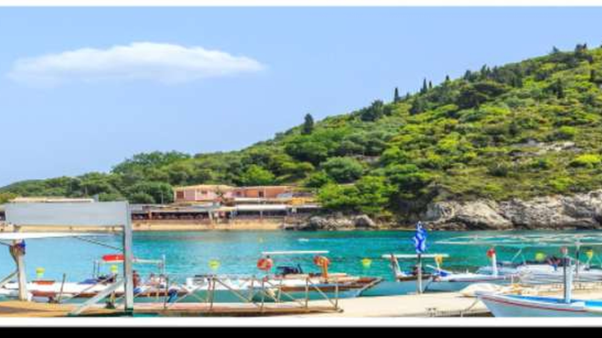 Coastal scenery during the Corfu day tour from Saranda