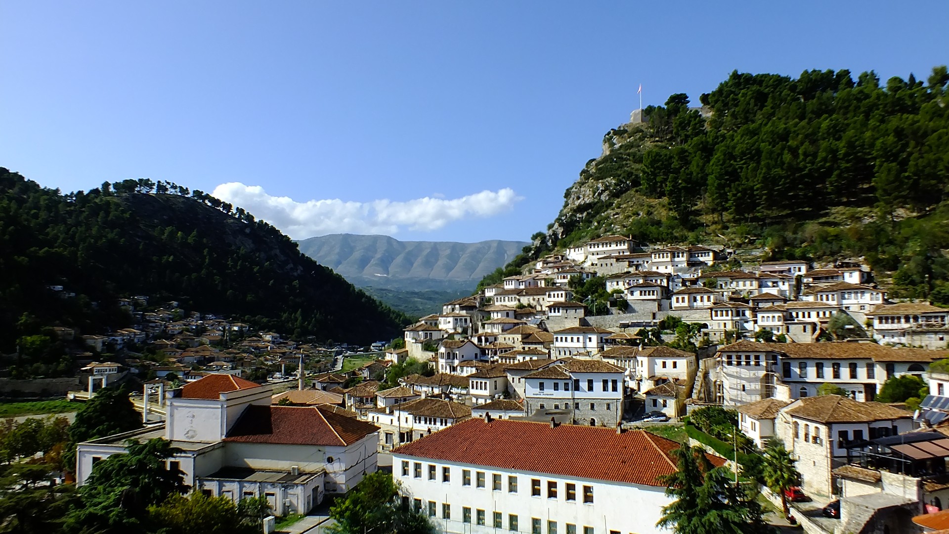Historic hillside houses of Berat, Albania