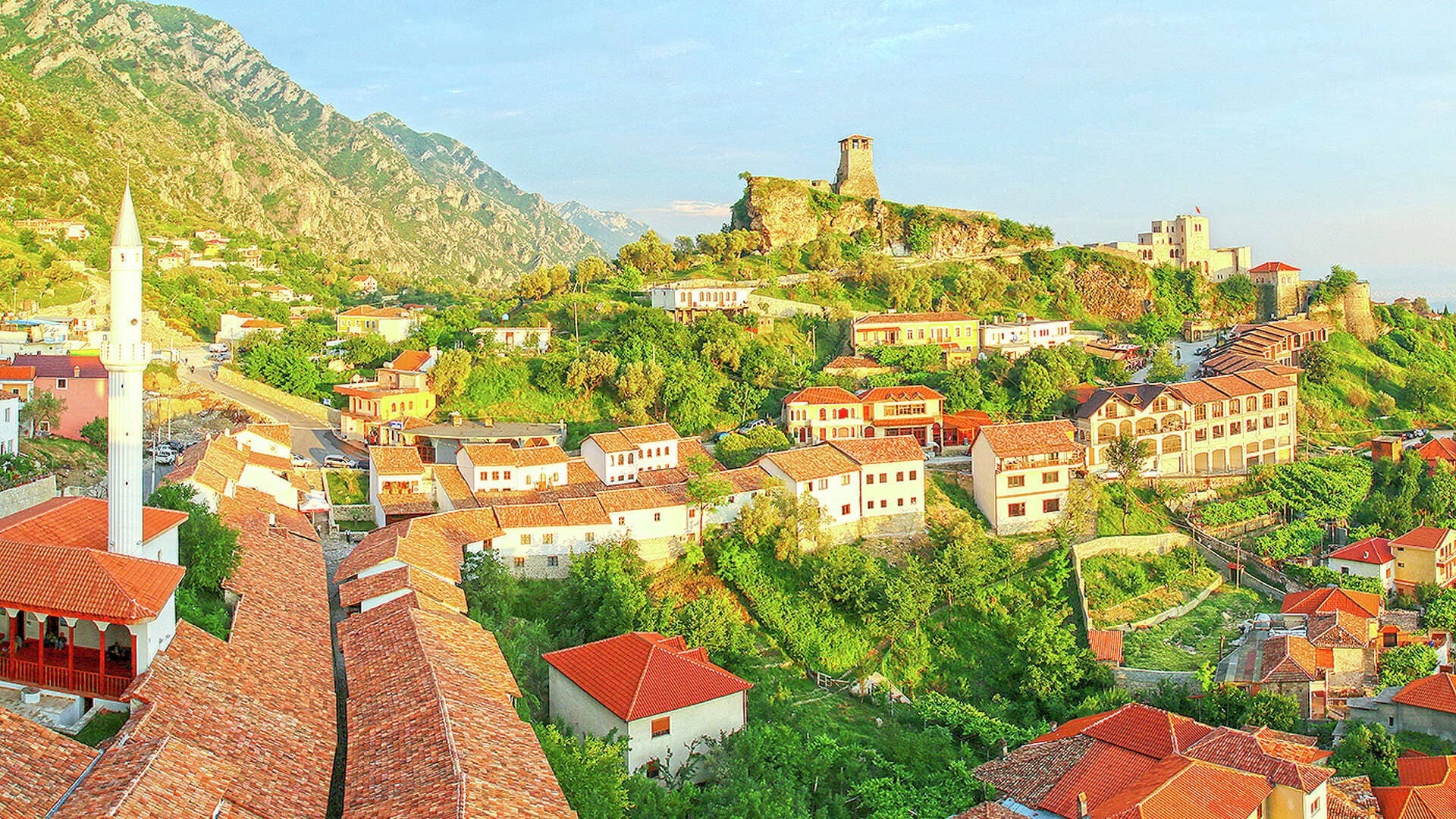 Kruja Castle and the historic town of Kruja, Albania