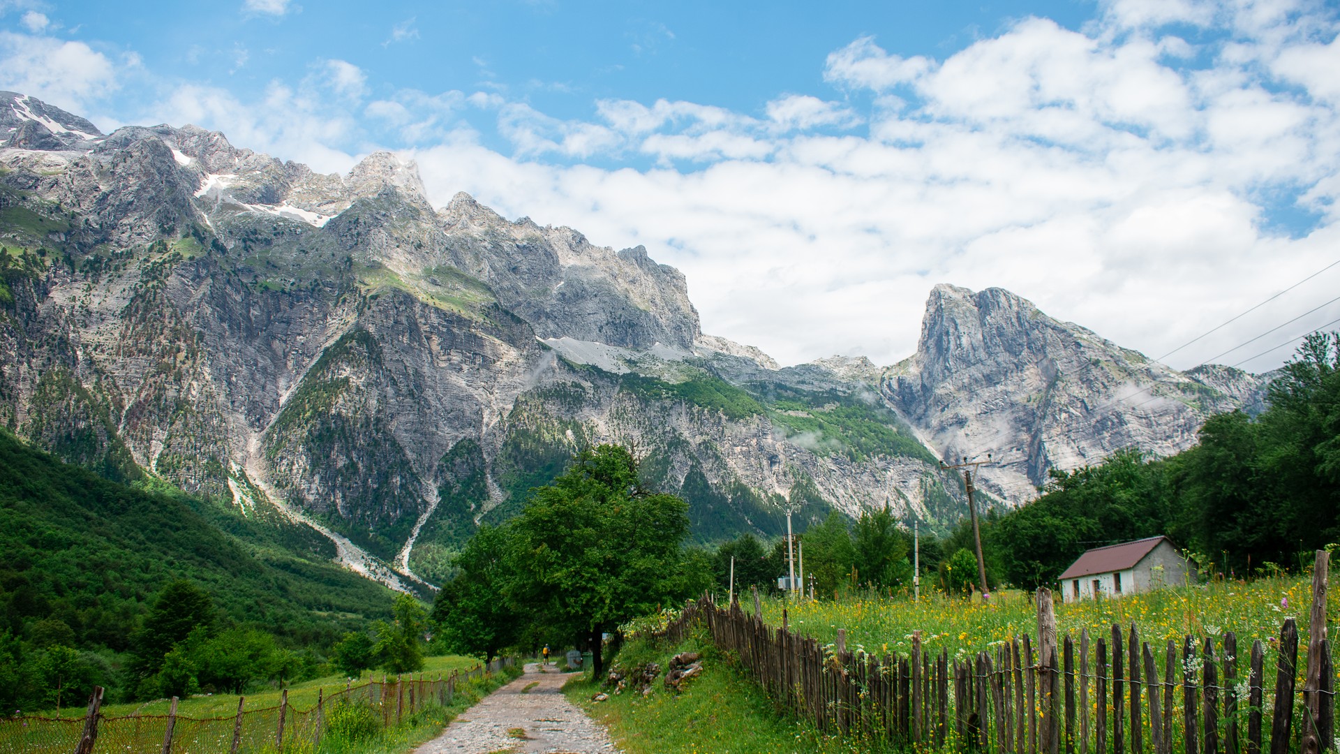Theth Valley in the Albanian Alps