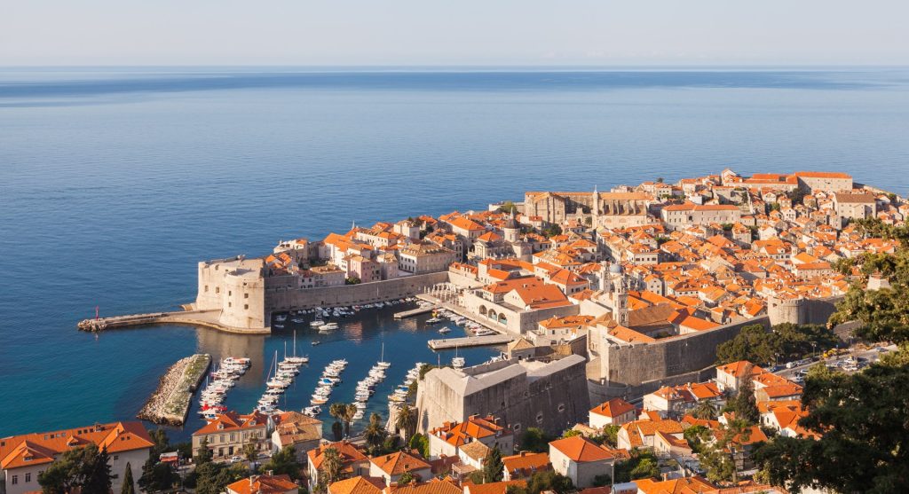 Dubrovnik old town and the Adriatic Sea, Croatia