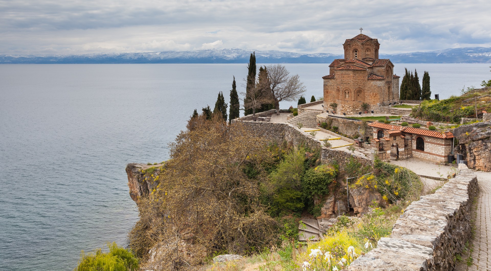 Church of Saint John at Kaneo above Lake Ohrid, North Macedonia