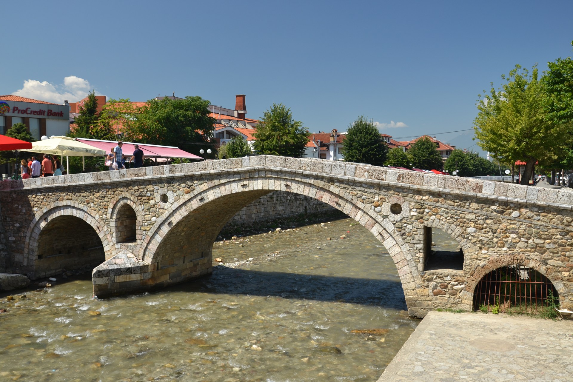 The Old Stone Bridge in Prizren, Kosovo