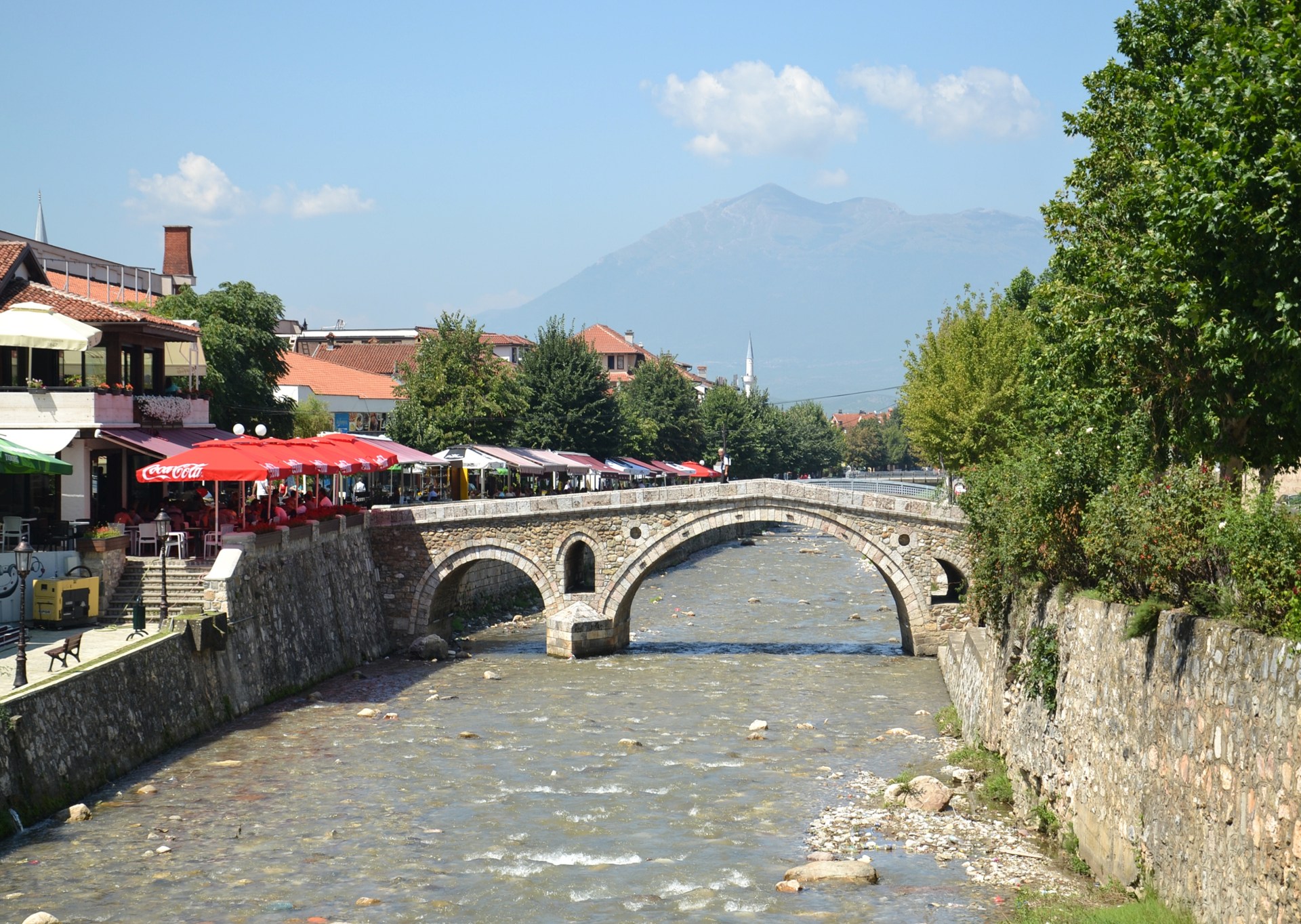 The Old Stone Bridge in Prizren, Kosovo
