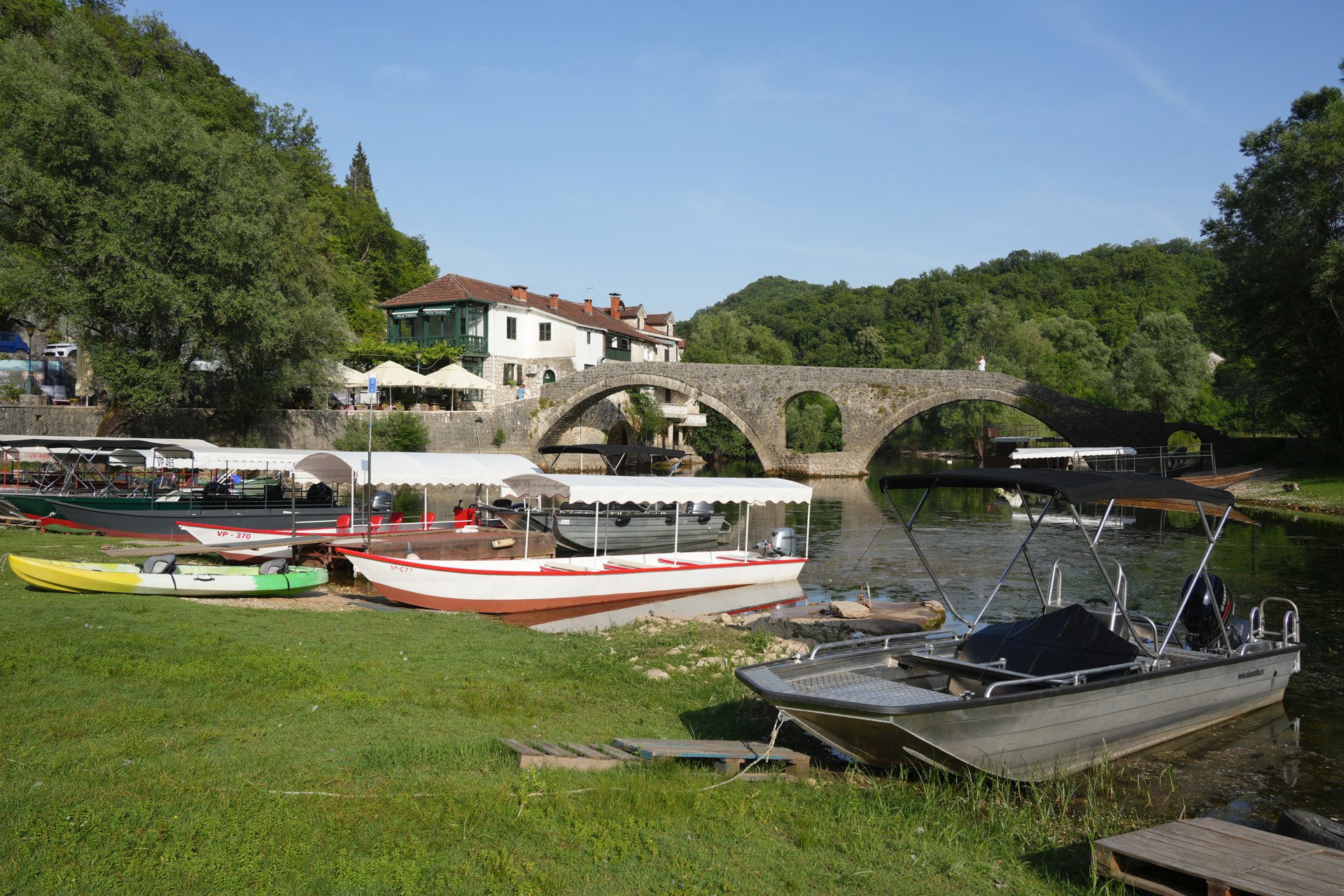 Rijeka Crnojevića in the Lake Skadar region, Montenegro