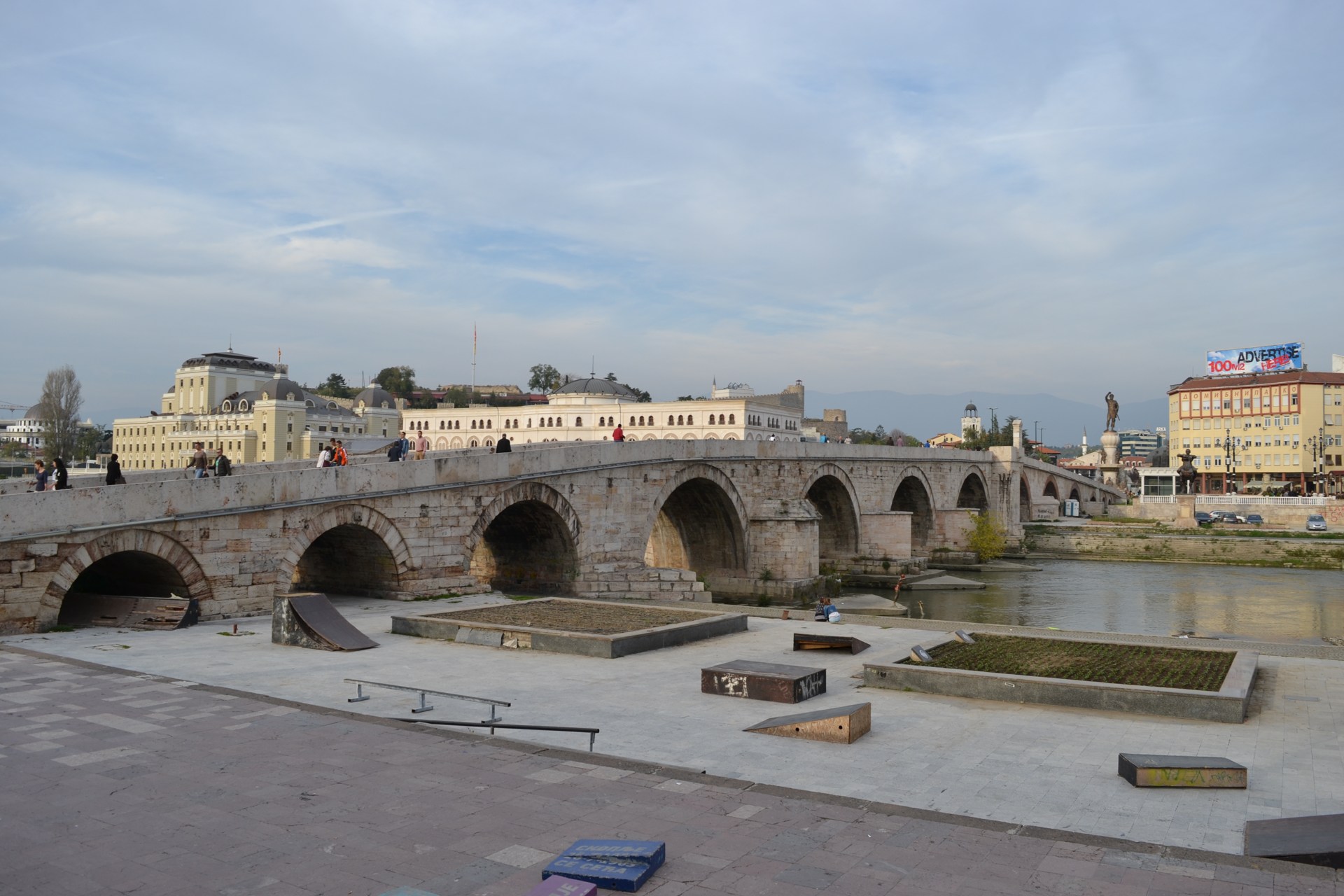 The Stone Bridge in Skopje, North Macedonia