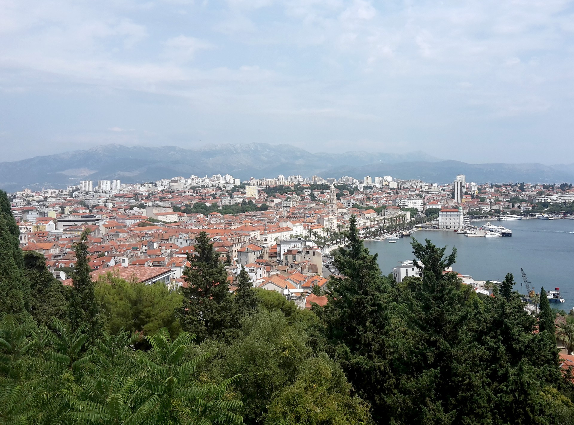 Split and its Adriatic waterfront, Croatia