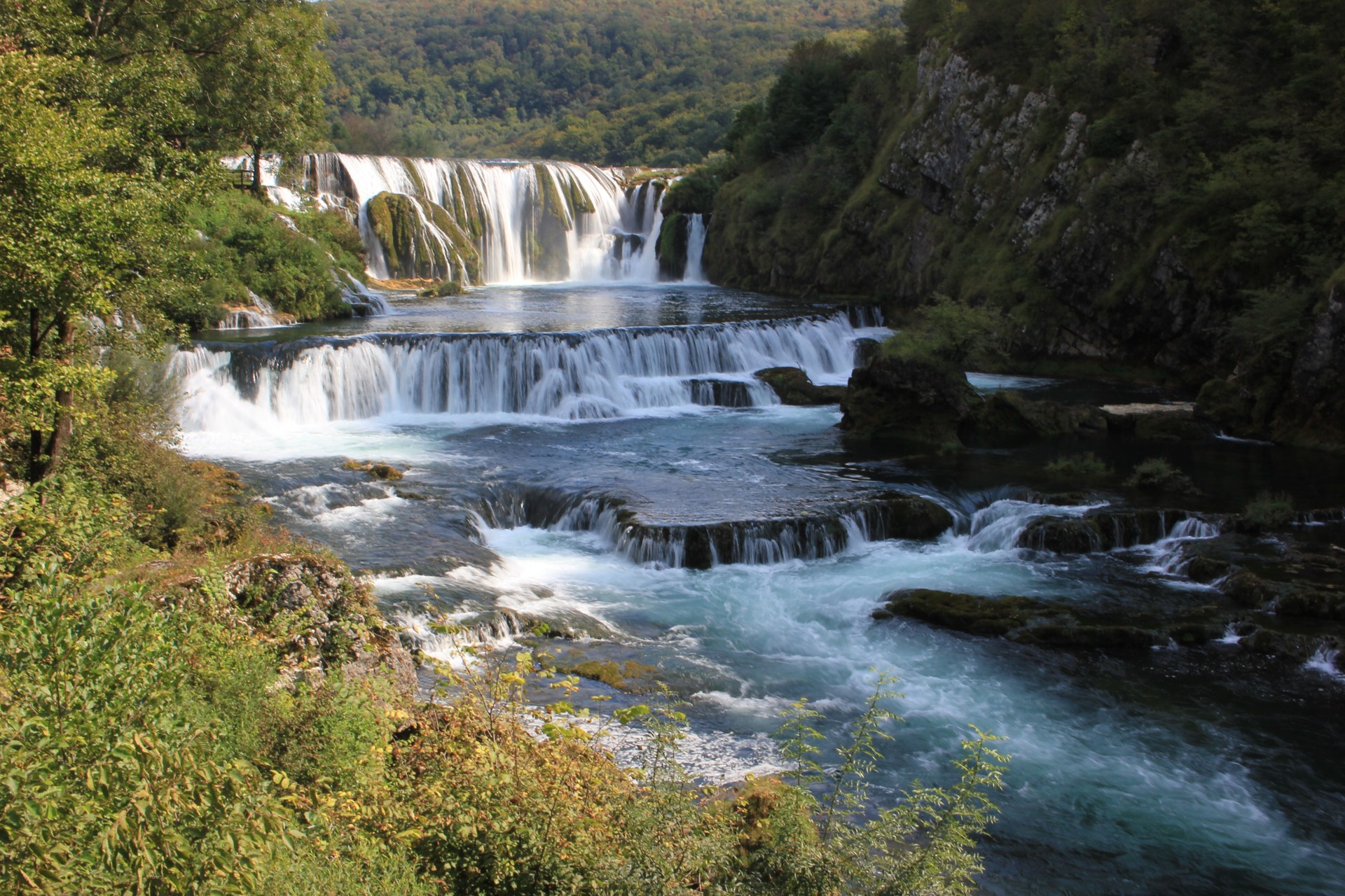 Štrbački Buk waterfalls on the Una River, Bosnia and Herzegovina