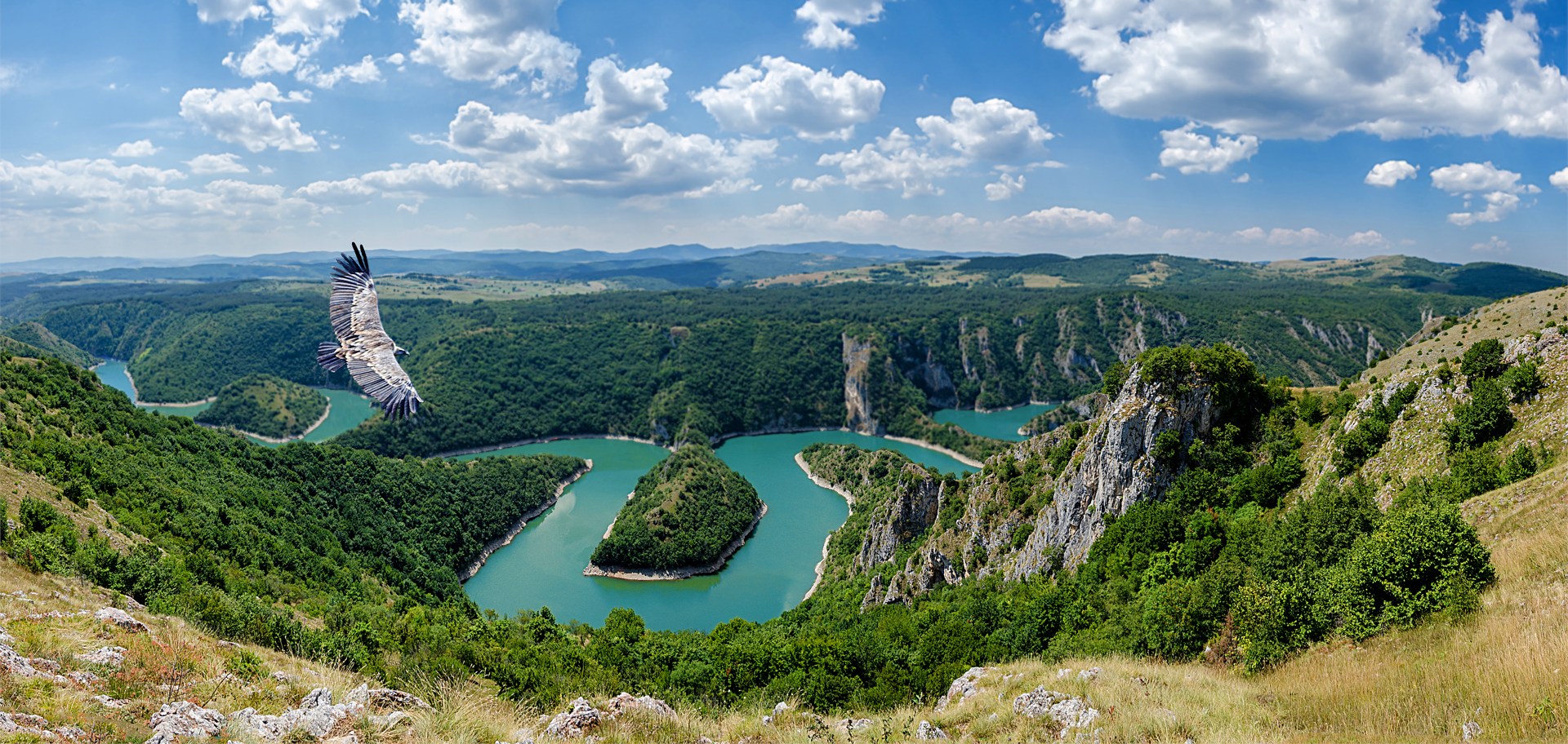 Meanders of the Uvac River in Serbia
