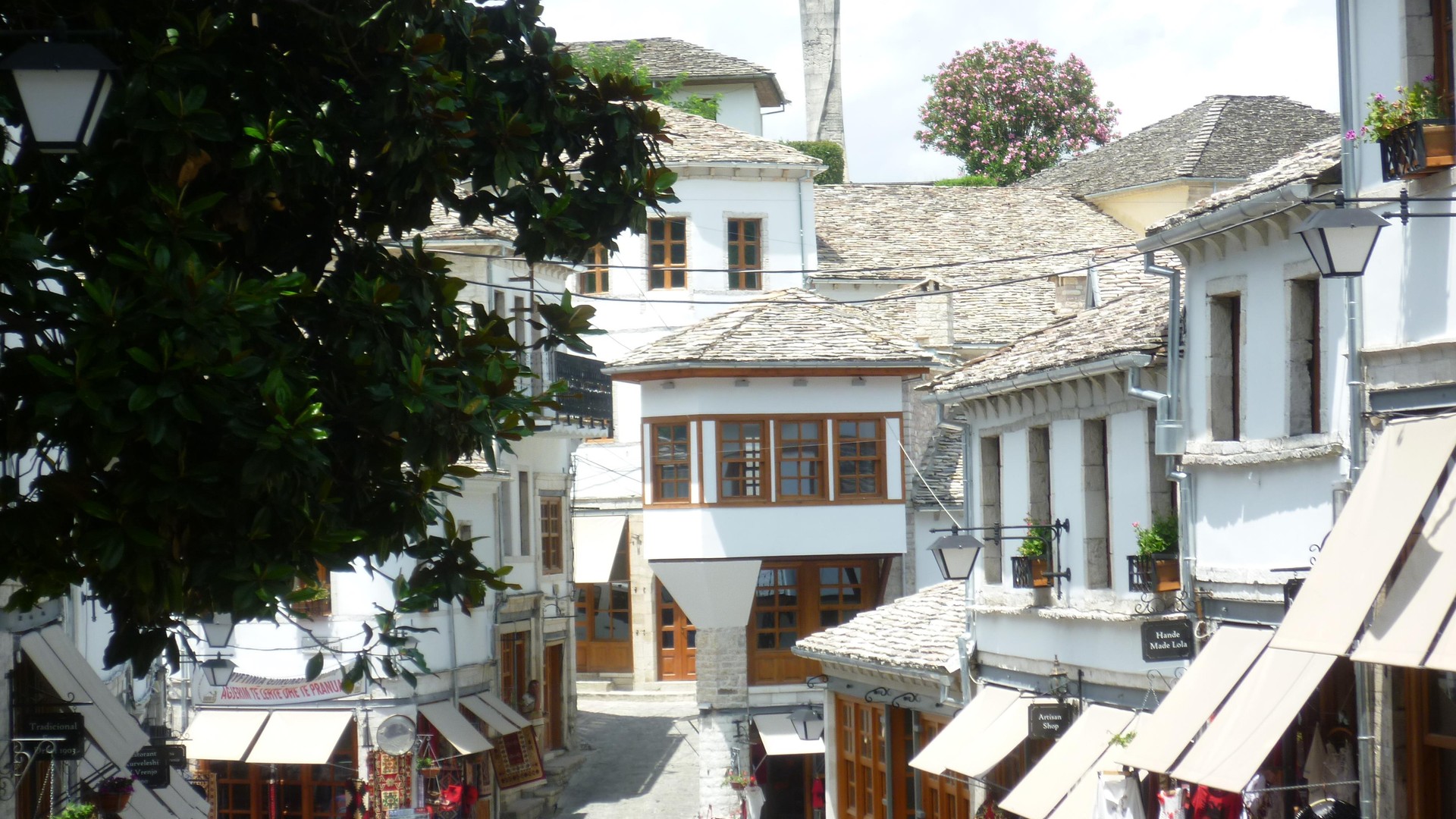 Traditional stone houses in Gjirokastra, Albania