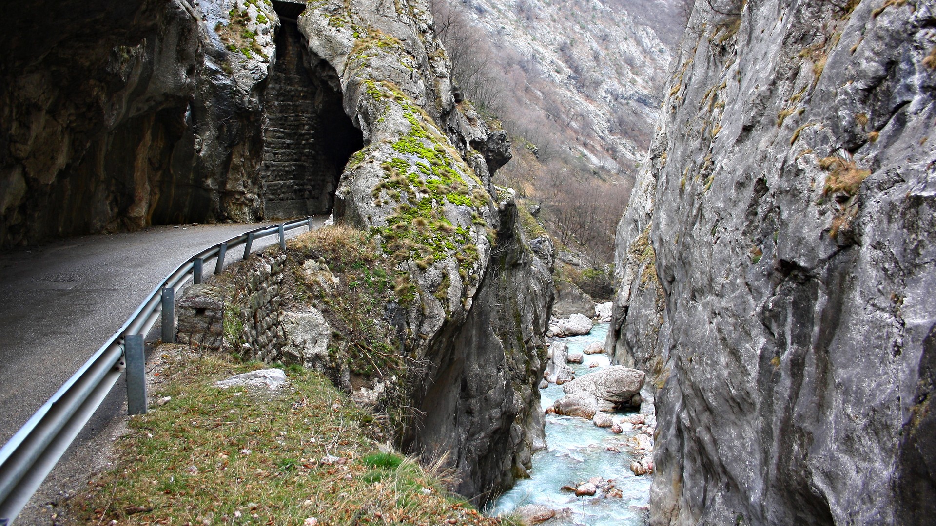 High mountain landscape in the Rugova region of Kosovo